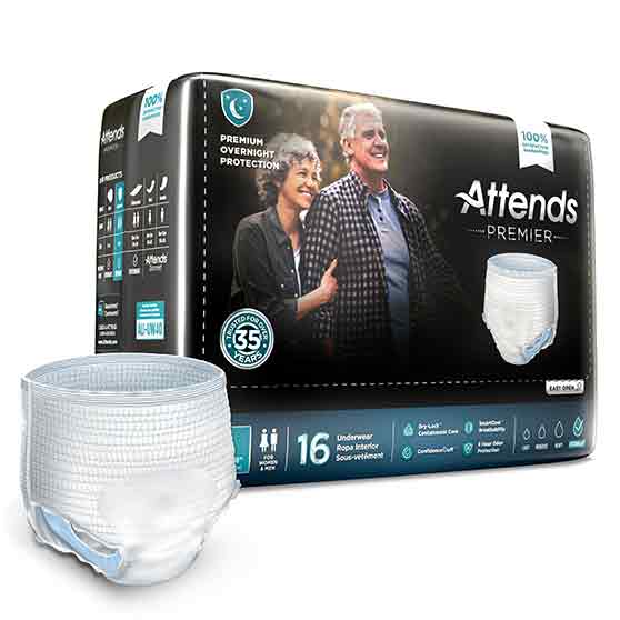 AttendsÂ® Premier Underwear, Large