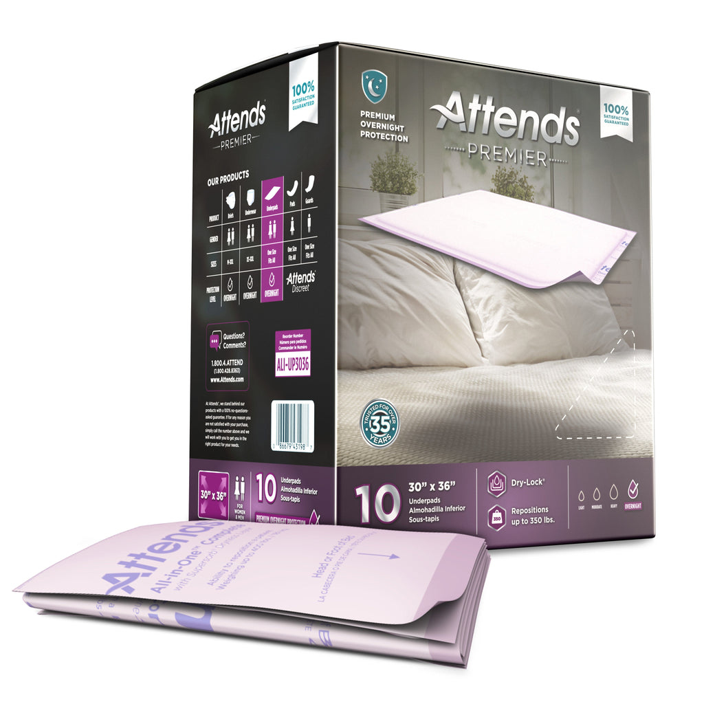 AttendsÂ® Premier Underpad, 30 X 36 Inches