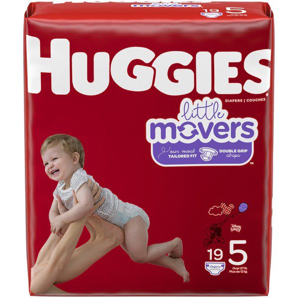 HuggiesÂ® Little MoversÂ® Diaper, Size 5