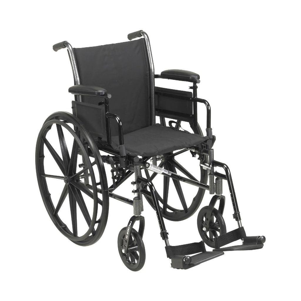 driveÂª Cruiser III Manual Wheelchair, 18 Inch Seat Width
