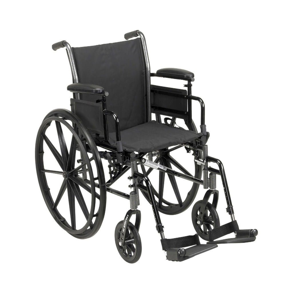 driveÂª Cruiser III Manual Wheelchair, 18 Inch Seat Width