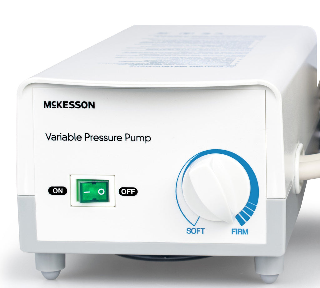 Variable Pressure Pump and Mattress Pad System McKesson Pressure Redistribution 78 L X 36 W Inch For Mattresses