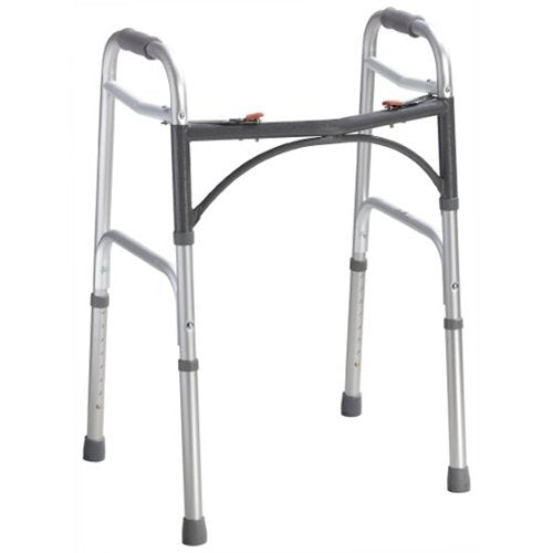 McKesson Aluminum Folding Walker, 32 Ã 39 Inch Height