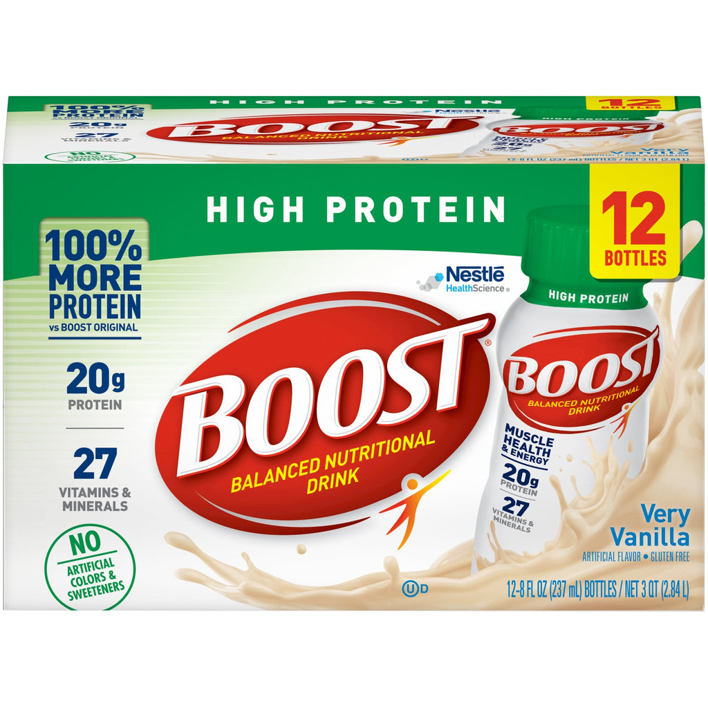 BoostÂ® High Protein Vanilla Oral Protein Supplement , 8 oz. Bottle