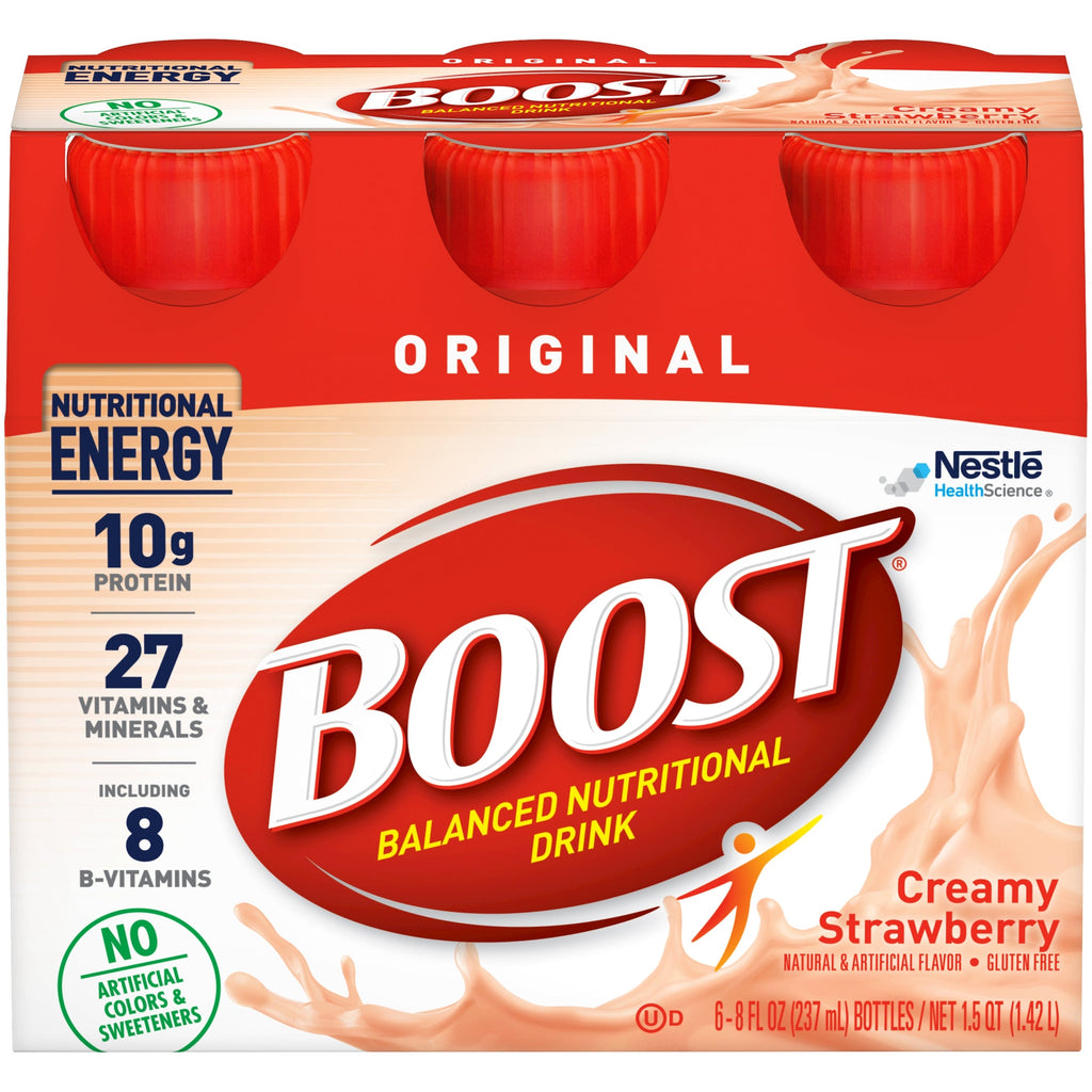 BoostÂ® Original Strawberry Oral Supplement, 8 oz. Bottle