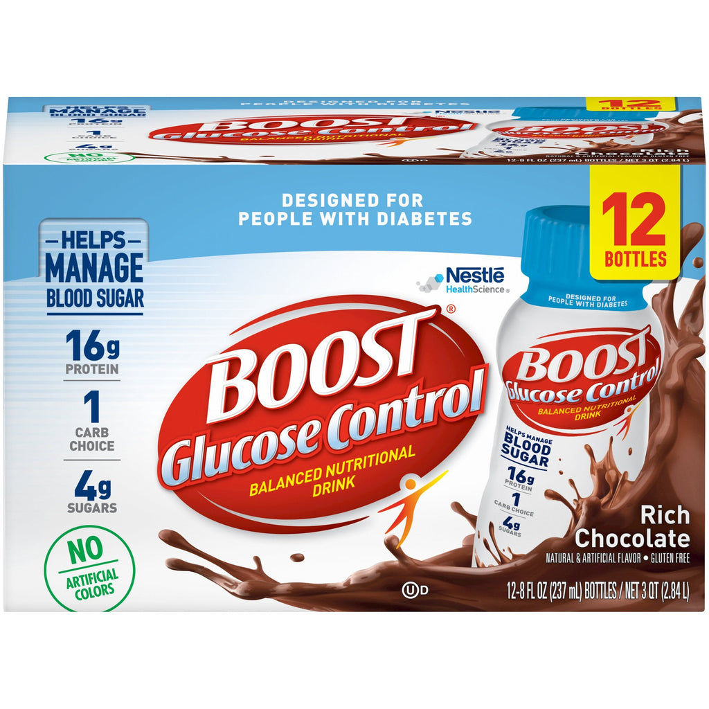 BoostÂ® Glucose Control Chocolate Sensation Oral Supplement, 8 oz. Bottle