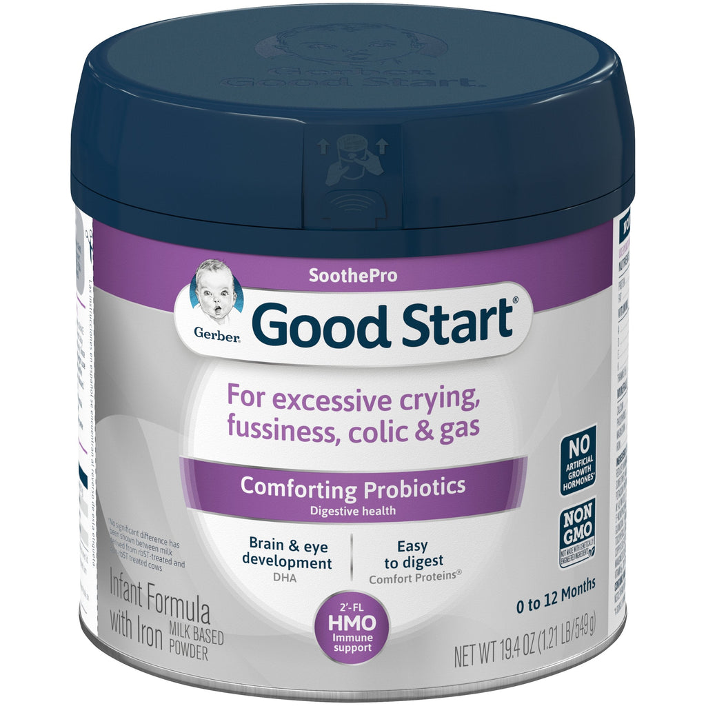 GerberÂ® Good StartÂ® SoothePro Powder Infant Formula, 19.4 oz. Canister