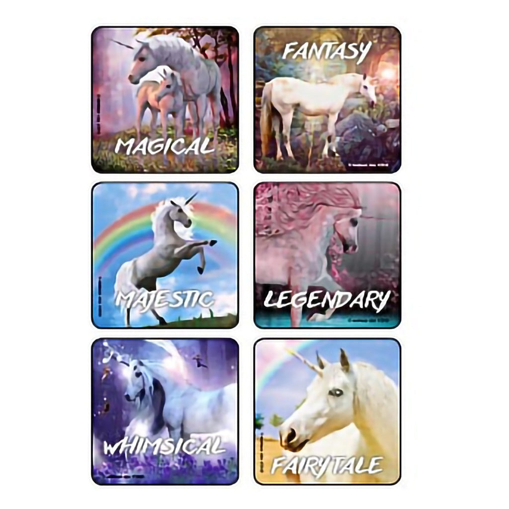 Kids Love Stickers® 90 per Unit Fantasy Unicorns Sticker