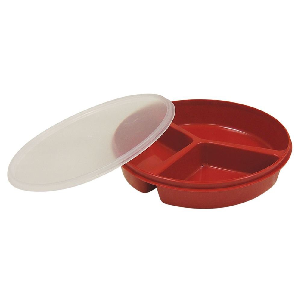 RedwareÂª Tableware Partitioned Plate with Lid