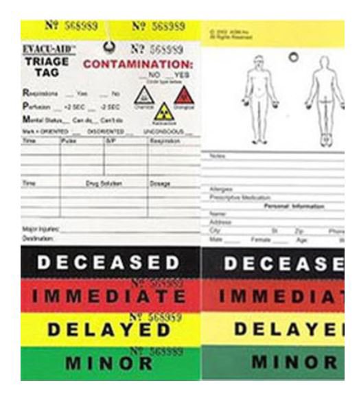 Evacu-AidÂª Triage Tag
