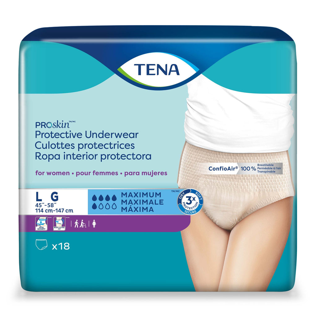 TenaÂ® ProSkinâ„¢ Maximum Absorbent Underwear, Large
