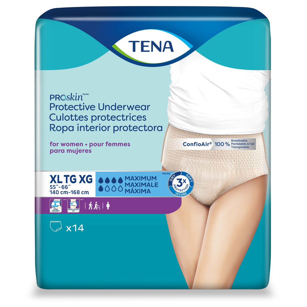 TenaÂ® ProSkinâ„¢ Maximum Absorbent Underwear, Extra Large