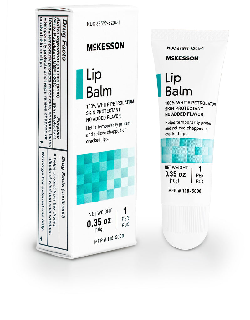 McKesson Lip Balm, 0.35-oz Tube with Twist Cap