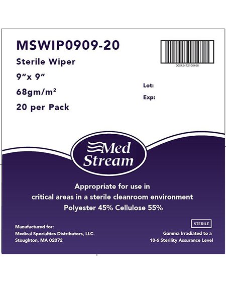 McKesson Cleanroom Wipes, 9 X 9 Inch