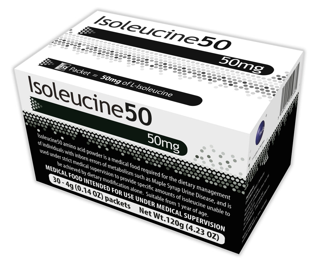 Isoleucine50 Unflavored Amino Acid Oral Supplement, 4 Gram Individual Packet