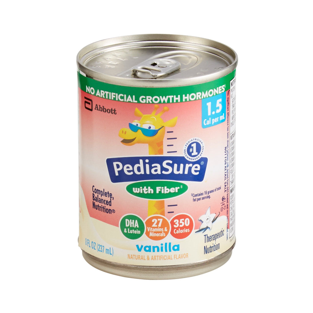 PediaSureÂ® 1.5 Cal with Fiber Vanilla Pediatric Oral Supplement / Tube Feeding Formula, 8 oz. Can