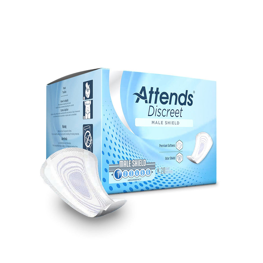 AttendsÂ® Discreet Male Shields, Level 1