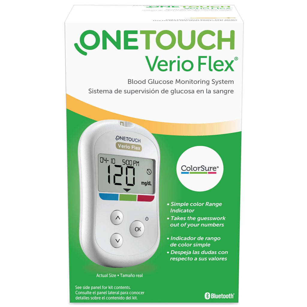 OneTouch Verio Flex Blood Glucose Meter, 5-Second Results