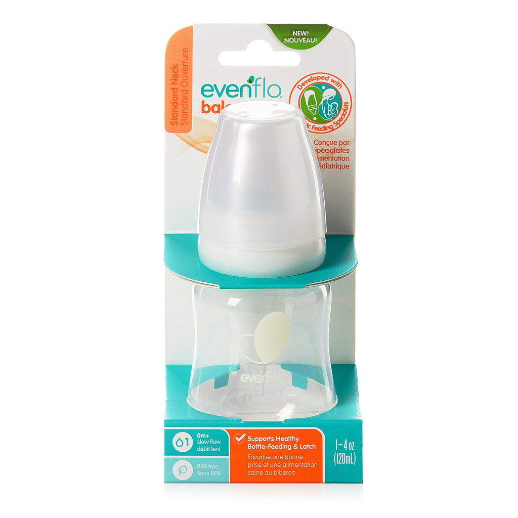 EvenfloÂ® Feeding Balance + Standard Neck Baby Bottle, 4 oz., 12 per Case
