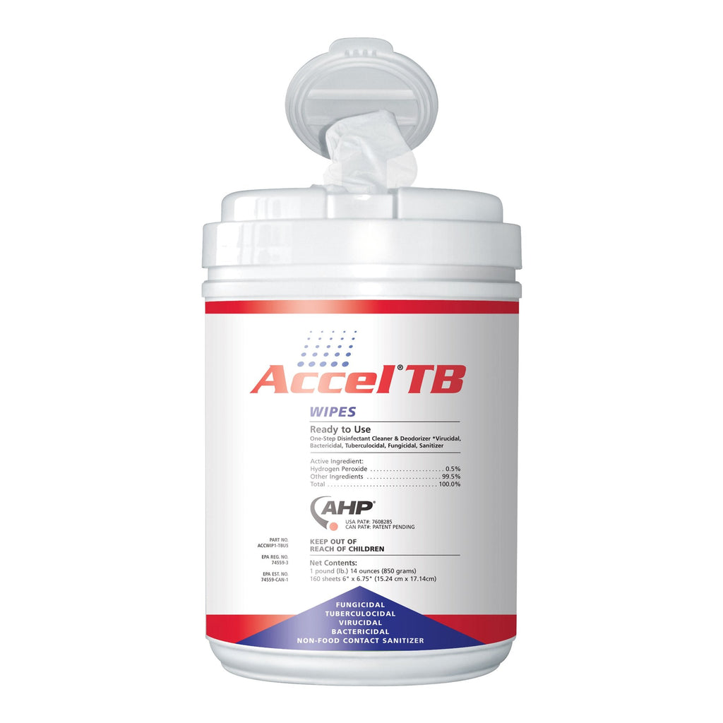 Accel® TB Surface Disinfectant Cleaner Premoistened Manual Pull Wipe 160 Count Canister Scented NonSterile