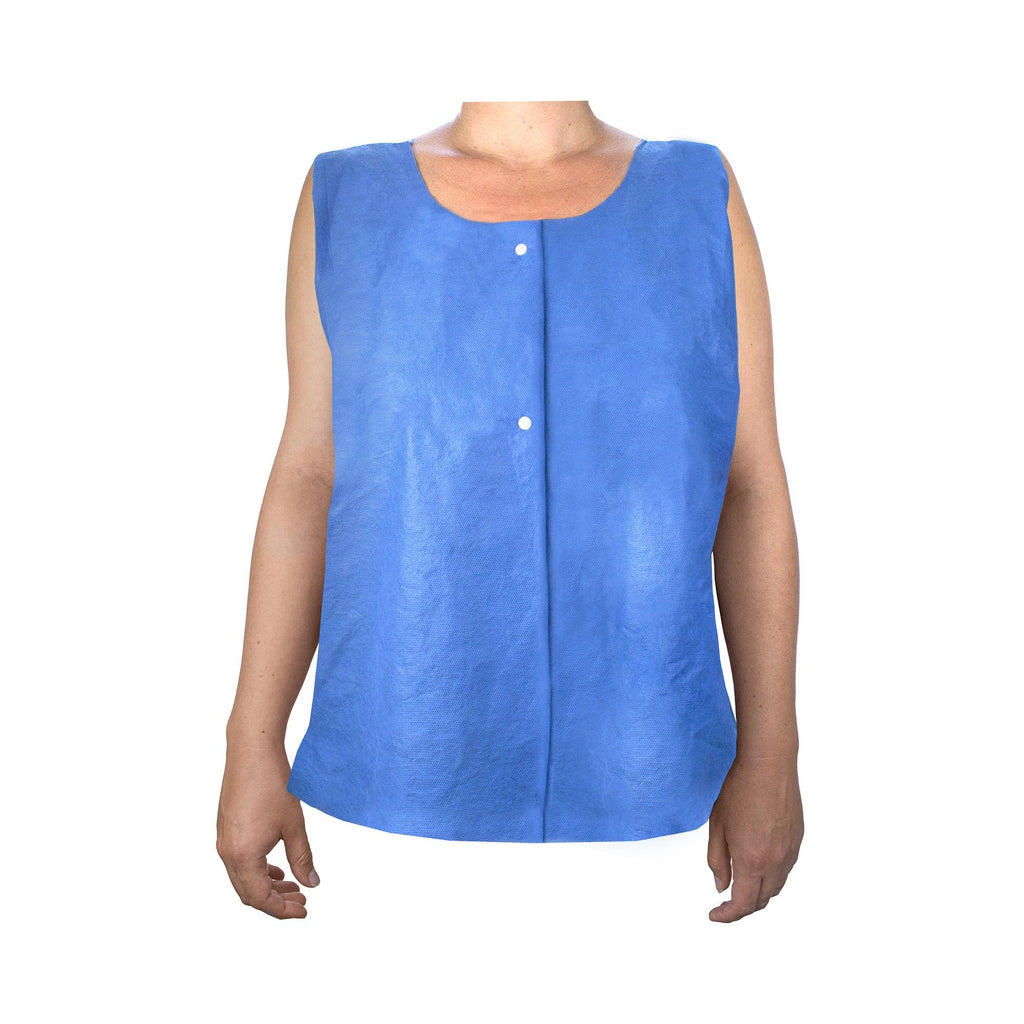 Mckesson Front Opening Exam Vest, Blue