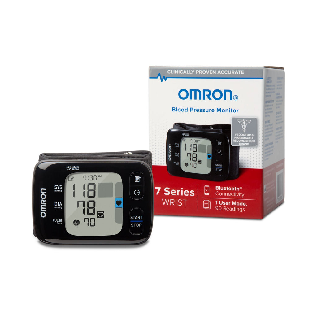 OmronÂ¨ 7 Series Digital Blood Pressure Wrist Unit, Automatic Inflation, Adult, One Size Fits Most