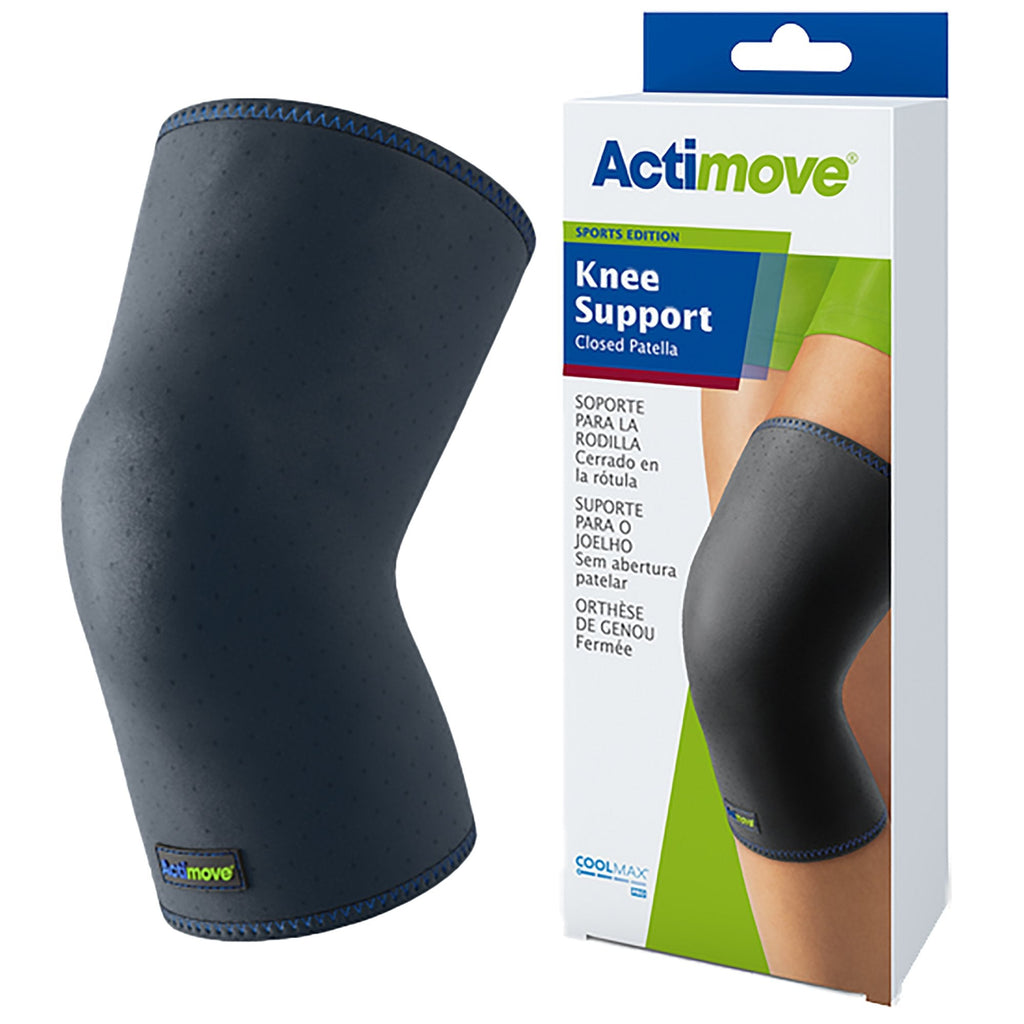 ActimoveÂ¨ Sports Edition Closed Patella Knee Support, Navy Blue, Extra Large