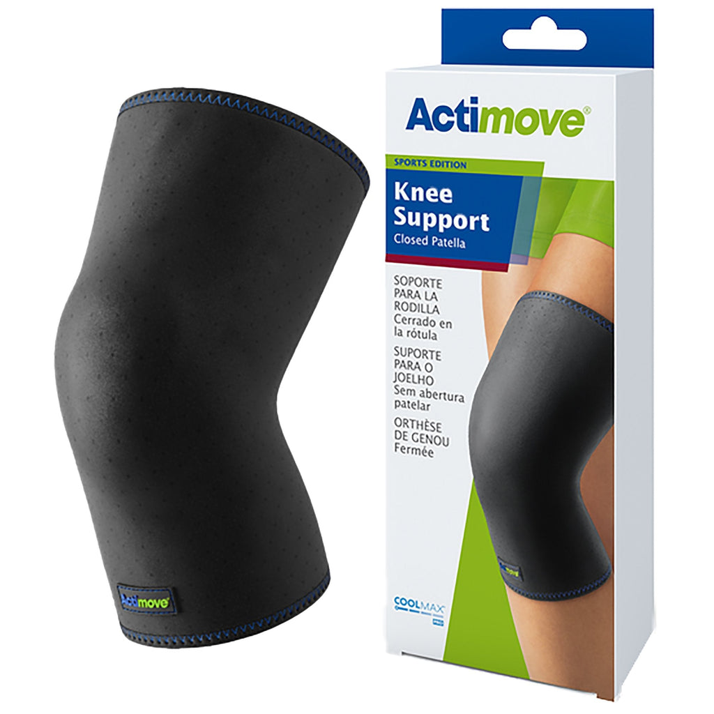 ActimoveÂ¨ Sports Edition Knee Support, Black, Extra Small