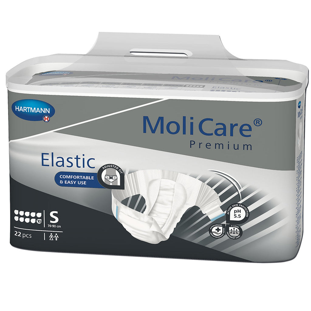 MoliCareÂ® Premium Elastic Incontinence Brief, 10D, Small