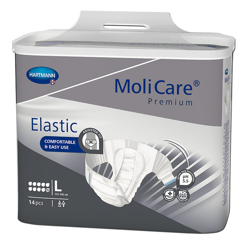 MoliCareÂ® Premium Elastic Incontinence Brief, 10D, Large