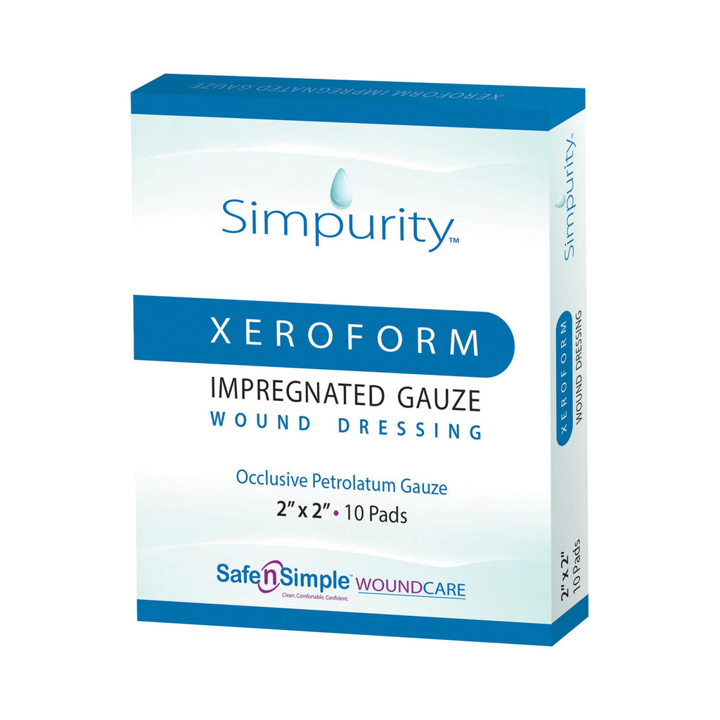 Simpurityâ„¢ XeroForm Impregnated Dressing, 2 x 2 Inch