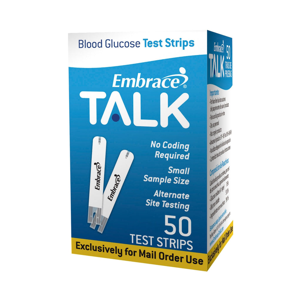 EmbraceÂ¨ TALK Blood Glucose Test Strips