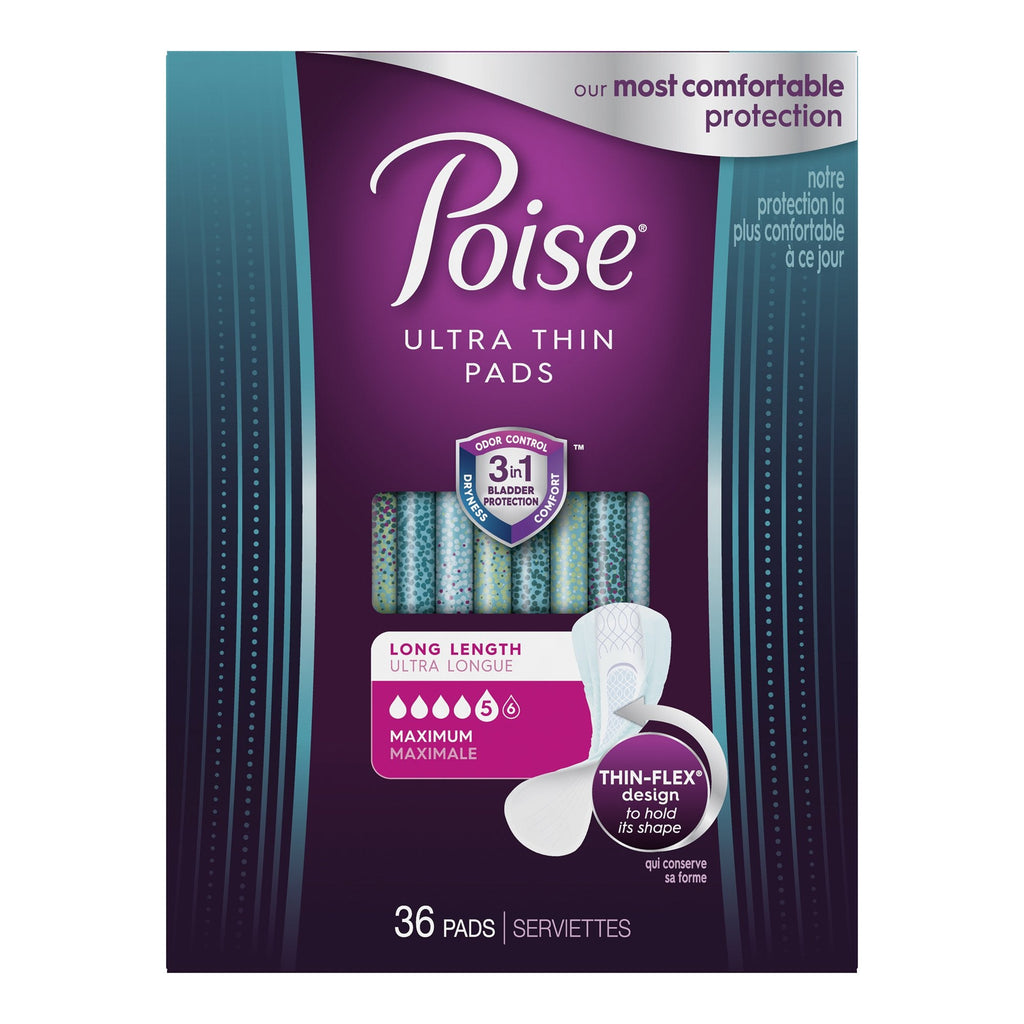 PoiseÂ® Ultra Thin Bladder Control Pad, Long Length