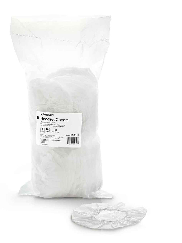 McKesson Sanitary Headset Cover, Small, White