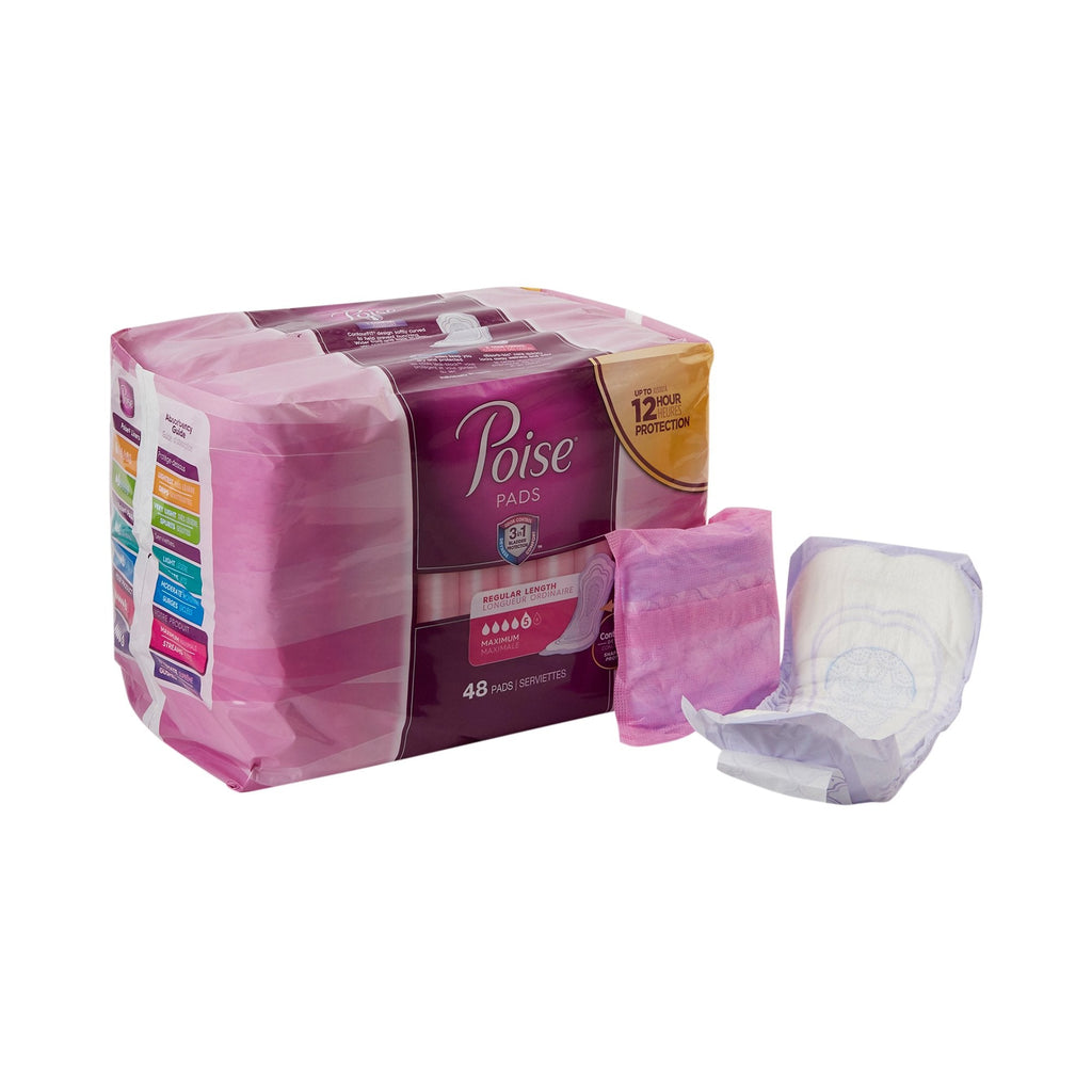 PoiseÂ® Maximum Bladder Control Pad, 12.9 Inch Length