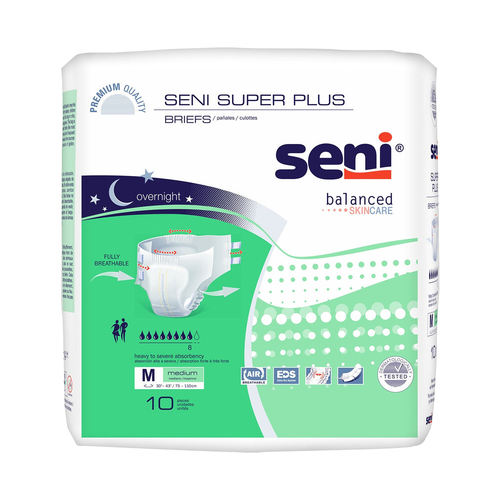 SeniÂ® Super Plus Heavy to Severe Absorbency Incontinence Brief, Medium