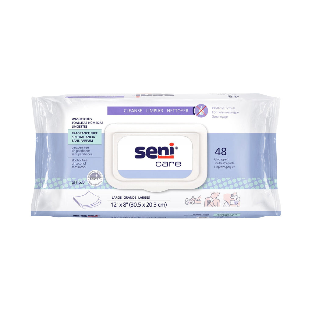 SeniÂ® Care Unscented Rinse-Free Bath Wipe