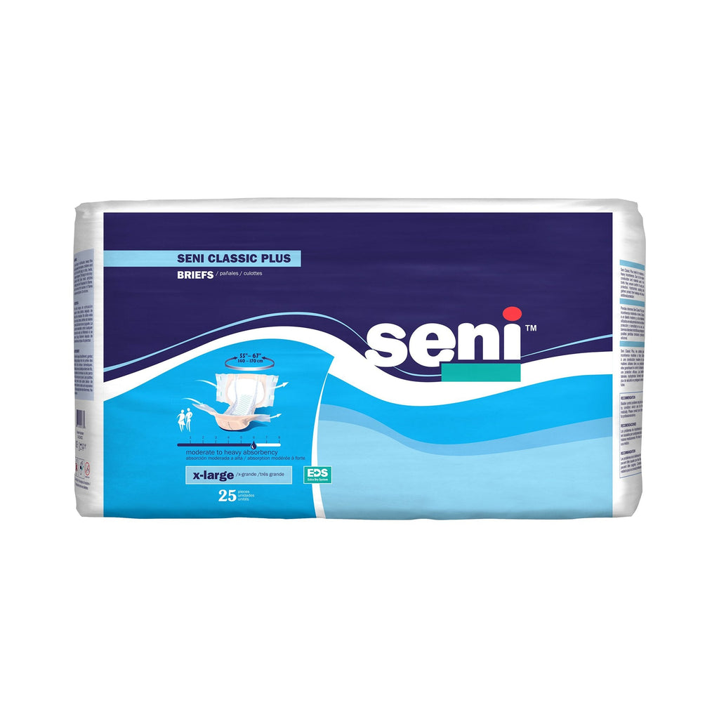 SeniÂ® Classic Plus Moderate to Heavy Absorbency Incontinence Brief, X-Large