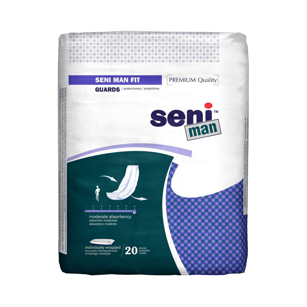 SeniÂ® Man Moderate Absorbency Incontinence Liner, 15.7-Inch Length