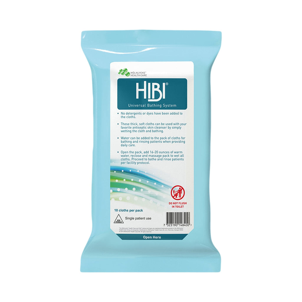 HibiÂ® Rinse-Free Bath Wipe, Unscented, Soft Pack