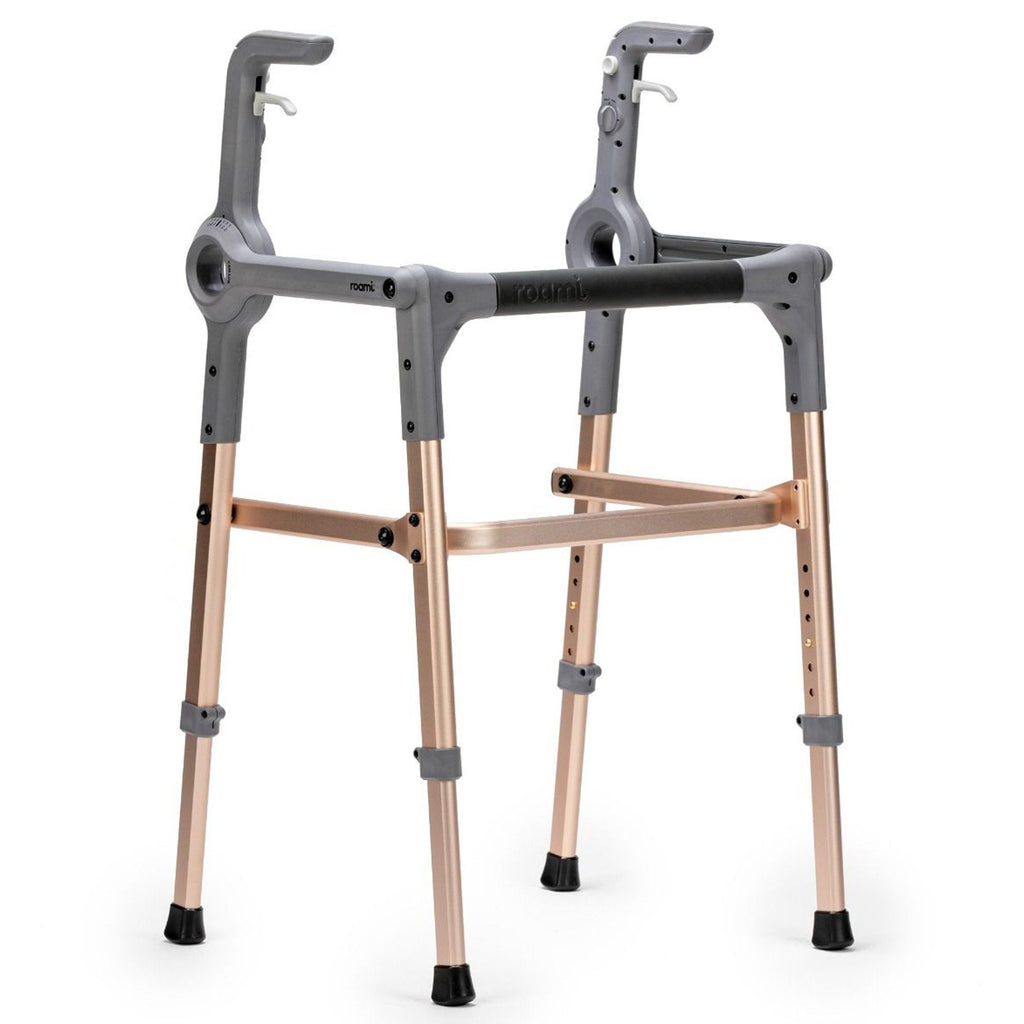 Roami Adjustable Height Walker, Rose Gold