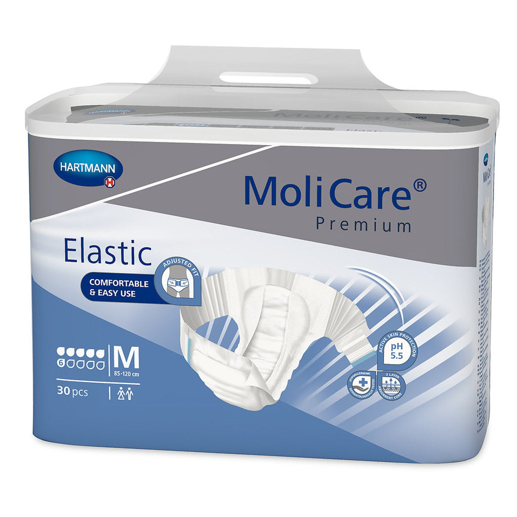 MoliCareÂ® Premium Elastic Incontinence Brief, 6D, Medium