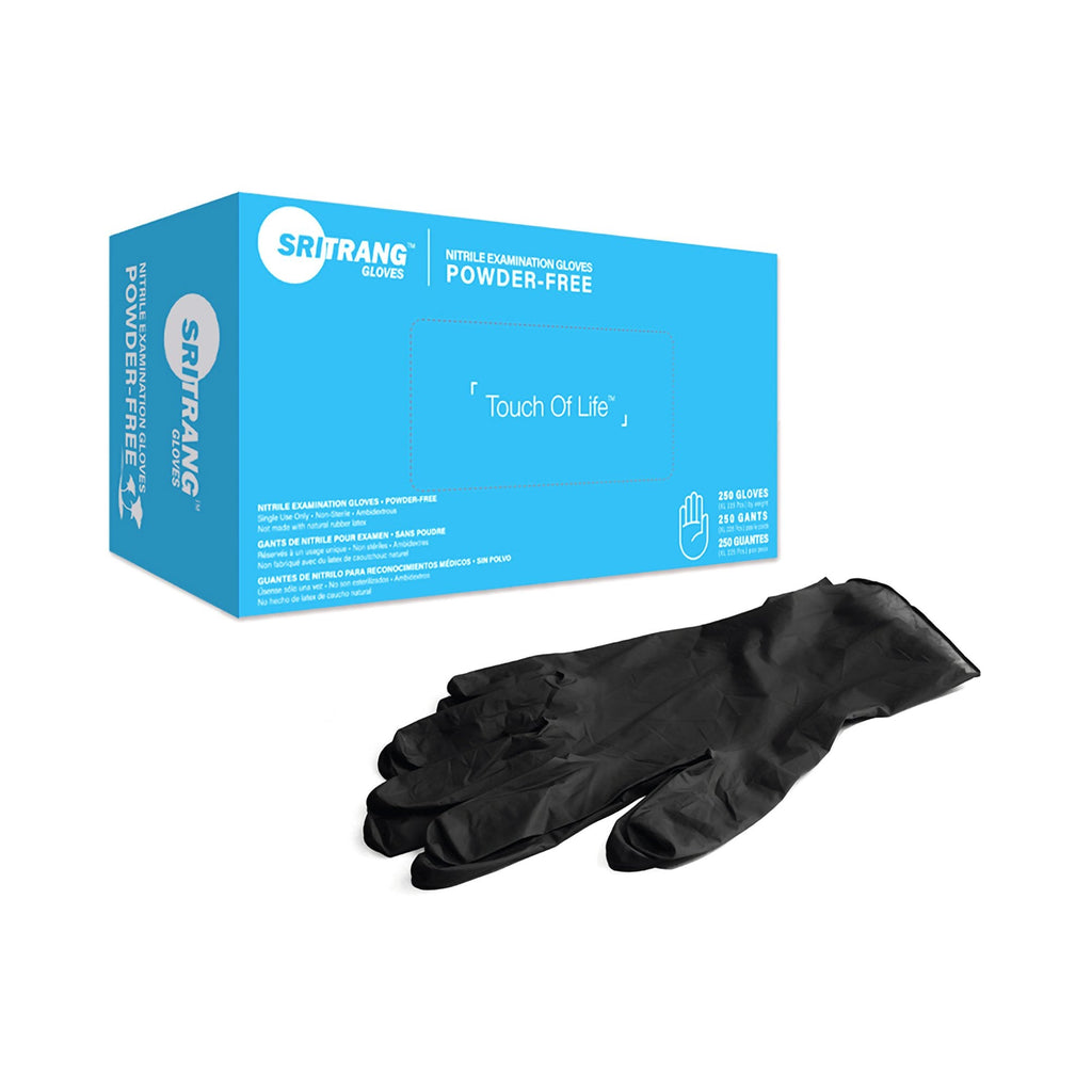 Touch of Lifeâ„¢ Nitrile Exam Glove, Extra Large, Black