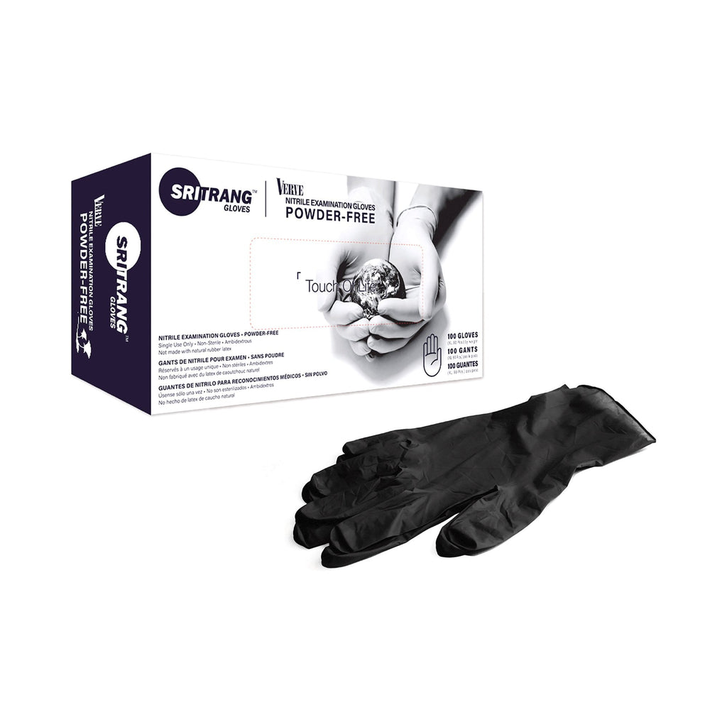 Touch of Lifeâ„¢ Nitrile Exam Glove, Large, Black
