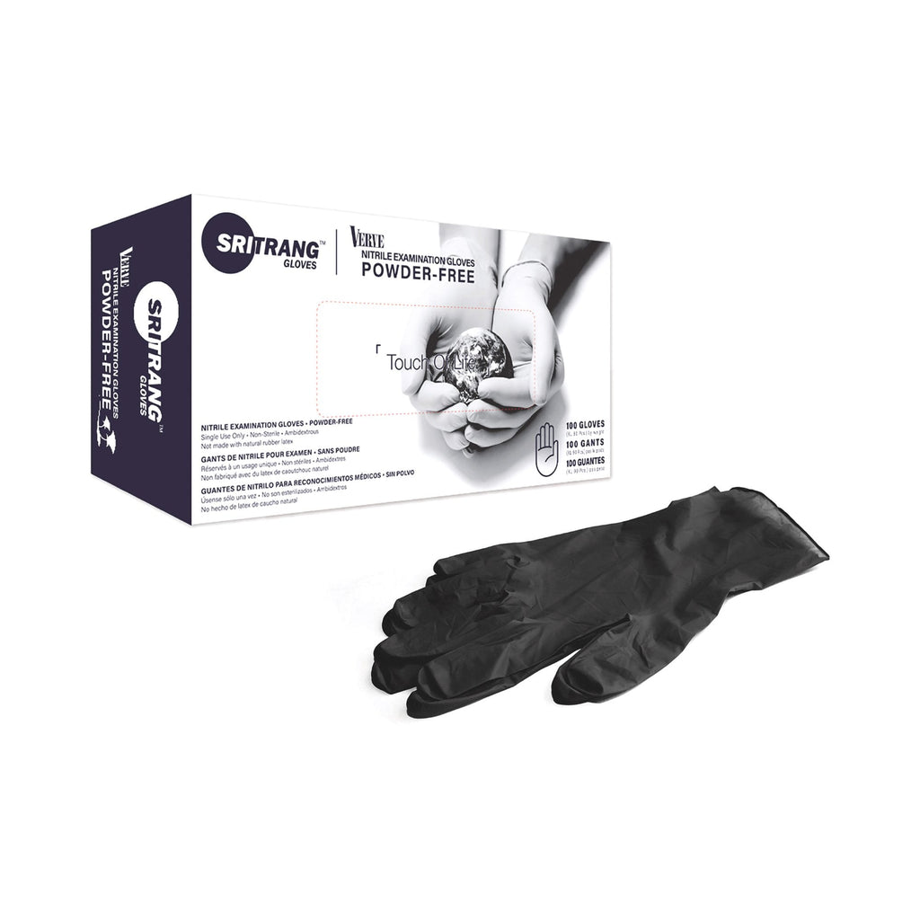 Touch of Lifeâ„¢ Nitrile Exam Glove, Extra Large, Black