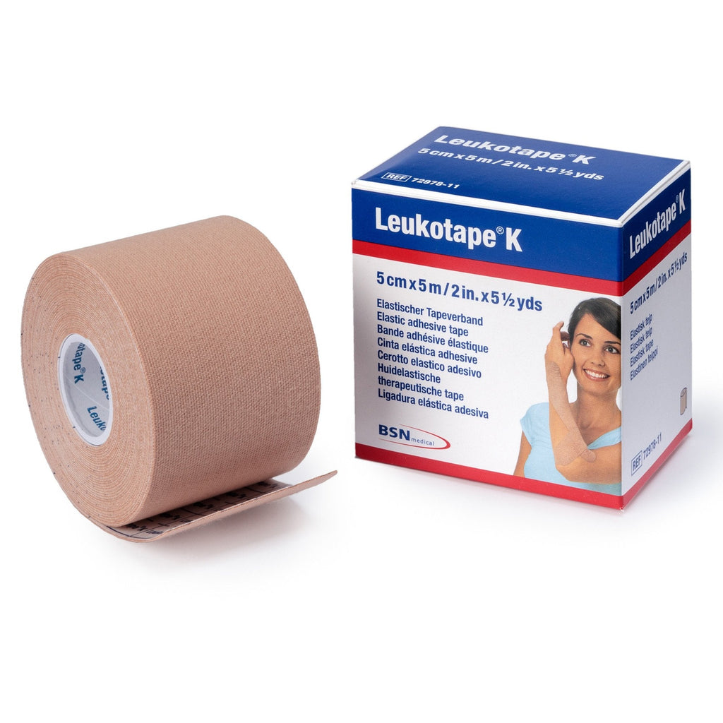 LeukotapeÂ¨ K Cotton / Polyacrylate Orthopedic Corrective Tape, 2 Inch x 5-1/2 Yard, Beige