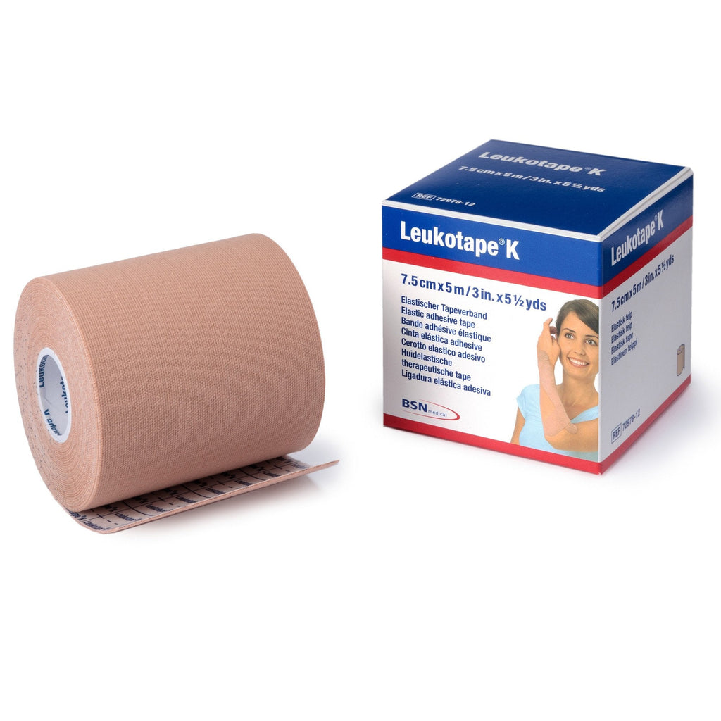 LeukotapeÂ¨ K Cotton / Polyacrylate Orthopedic Corrective Tape, 3 Inch x 5-1/2 Yard, Beige