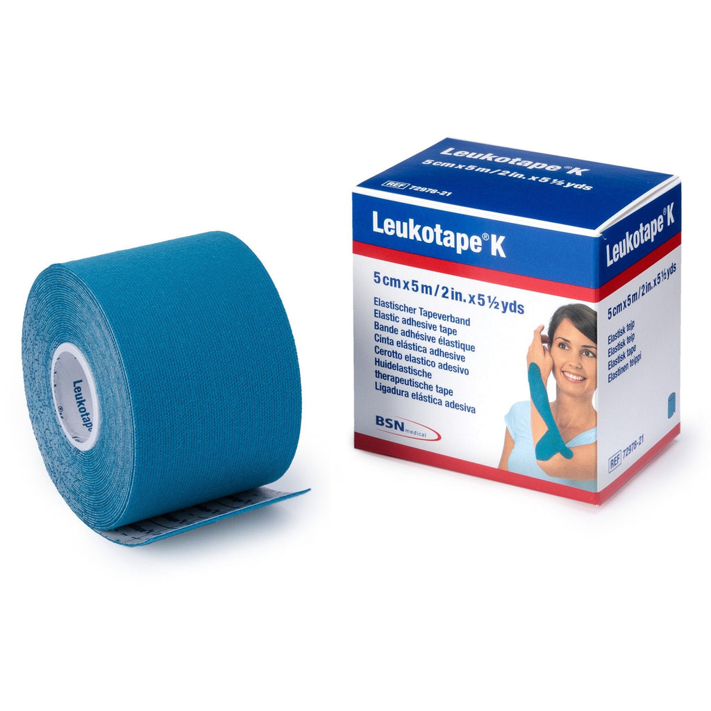 LeukotapeÂ¨ K Cotton / Polyacrylate Orthopedic Corrective Tape, 2 Inch x 5-1/2 Yard, Blue