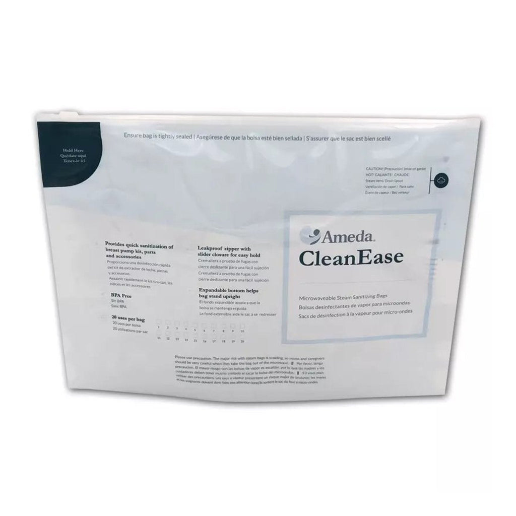 AmedaÂ¨ CleanEase Microwaveable Steam Sanitizing Bags