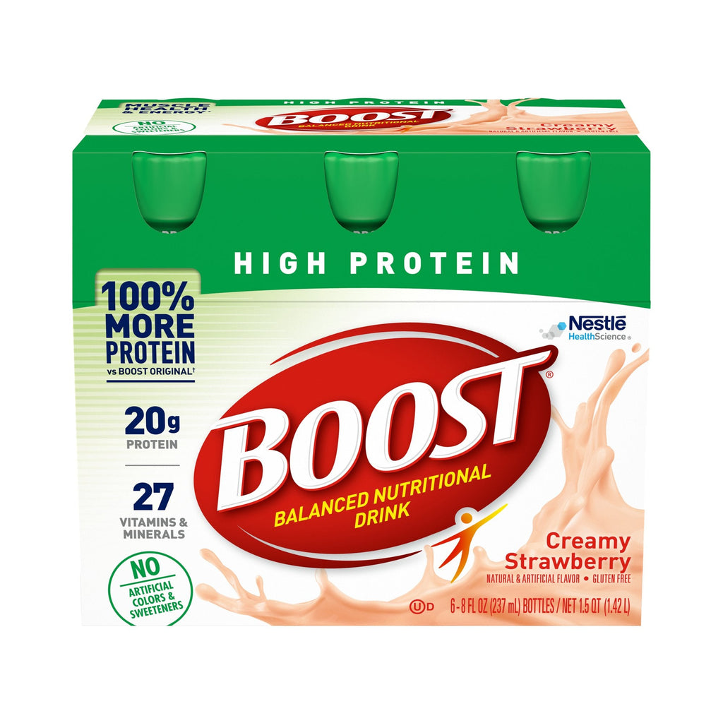 BoostÂ® High Protein Strawberry Oral Supplement, 8 oz. Bottle